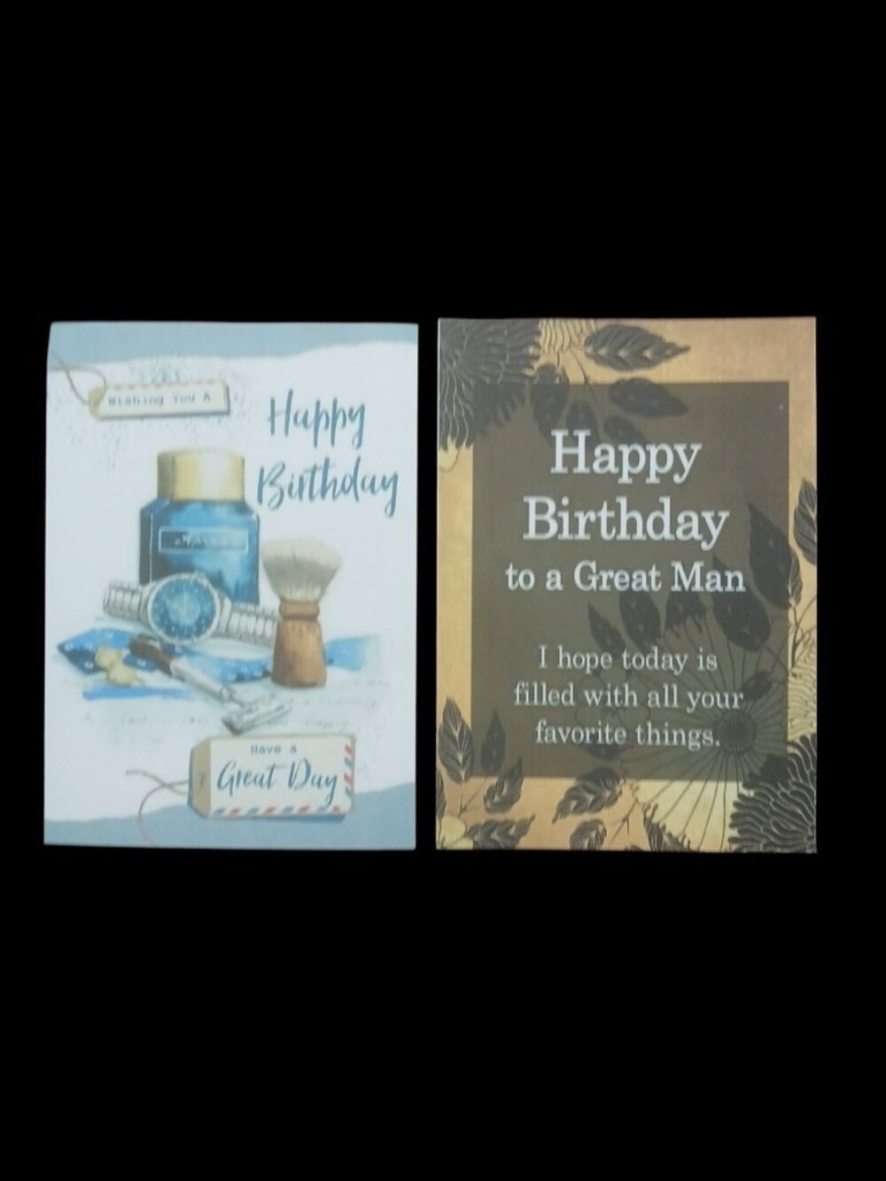 2 Happy Birthday Cards for Men